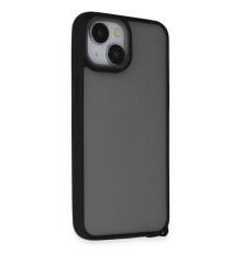 iPhone 15 Kılıf Elegant Kapak - Siyah