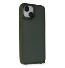 iPhone 15 Kılıf Elegant Kapak - Yeşil