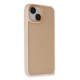 iPhone 15 Kılıf Elegant Kapak - Pudra