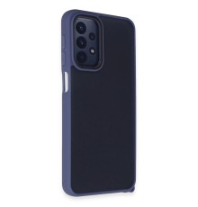 Samsung Galaxy A23 4G Kılıf Elegant Kapak - Açık Mavi