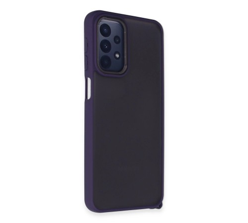 Samsung Galaxy A23 4G Kılıf Elegant Kapak - Derin Mor Samsung Galaxy A23 4G Kılıf Elegant Kapak - Derin Mor