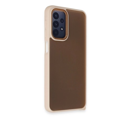 Samsung Galaxy A23 4G Kılıf Elegant Kapak - Pudra Samsung Galaxy A23 4G Kılıf Elegant Kapak - Pudra
