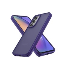 Samsung Galaxy A14 4G Kılıf Elegant Kapak - Derin Mor