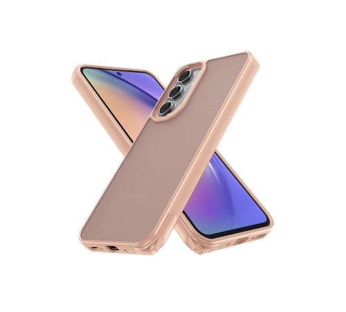 Samsung Galaxy A14 4G Kılıf Elegant Kapak - Pudra Samsung Galaxy A14 4G Kılıf Elegant Kapak - Pudra