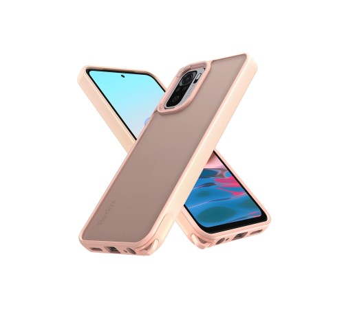 Xiaomi Redmi Note 10 Kılıf Elegant Kapak - Pudra Xiaomi Redmi Note 10 Kılıf Elegant Kapak - Pudra