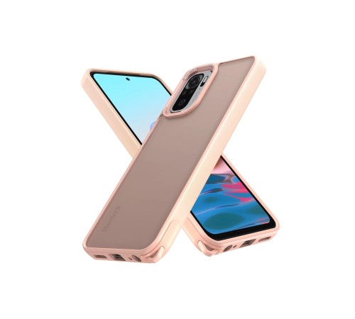 Xiaomi Redmi Note 10 Pro Kılıf Elegant Kapak - Pudra