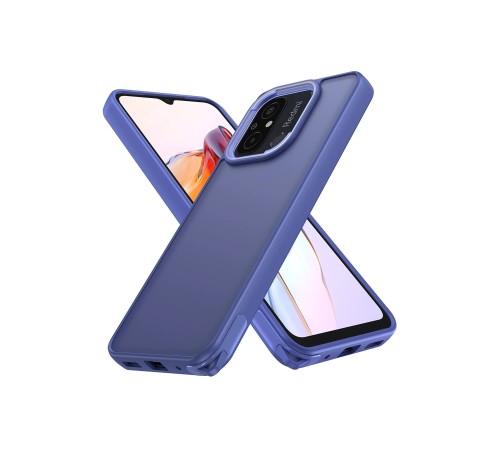 Xiaomi Redmi 12C Kılıf Elegant Kapak - Açık Mavi Xiaomi Redmi 12C Kılıf Elegant Kapak - Açık Mavi