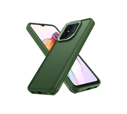 Xiaomi Redmi 12C Kılıf Elegant Kapak - Yeşil Xiaomi Redmi 12C Kılıf Elegant Kapak - Yeşil