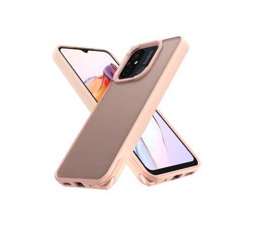 Xiaomi Redmi 12C Kılıf Elegant Kapak - Pudra Xiaomi Redmi 12C Kılıf Elegant Kapak - Pudra
