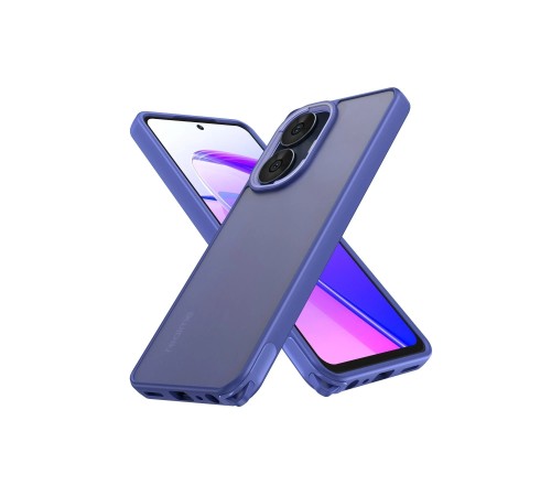 Realme C55 Kılıf Elegant Kapak - Açık Mavi Realme C55 Kılıf Elegant Kapak - Açık Mavi