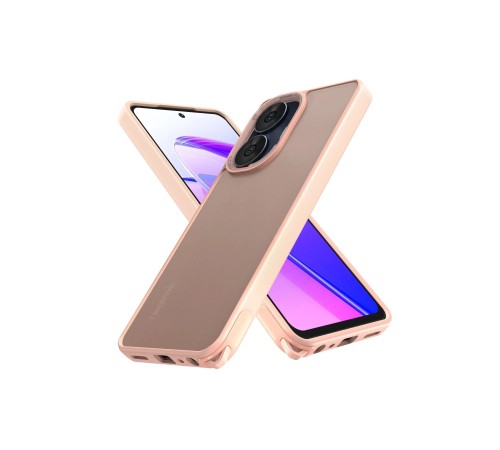 Realme C55 Kılıf Elegant Kapak - Pudra Realme C55 Kılıf Elegant Kapak - Pudra