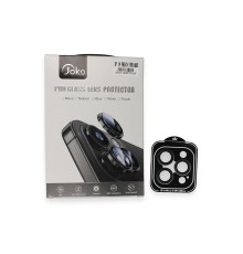 iPhone 14 Pro Max PVD Metal Kamera Lens - Derin Mor