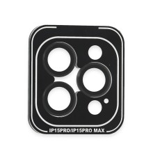 iPhone 15 Pro Max PVD Metal Kamera Lens - Siyah