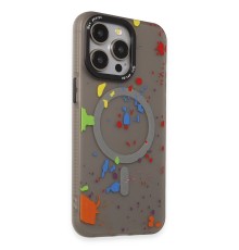 iPhone 14 Pro Colorful Magsafe Kapak - Titan Gri