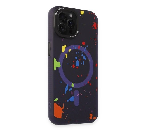 iPhone 14 Pro Colorful Magsafe Kapak - Derin Mor iPhone 14 Pro Colorful Magsafe Kapak - Derin Mor