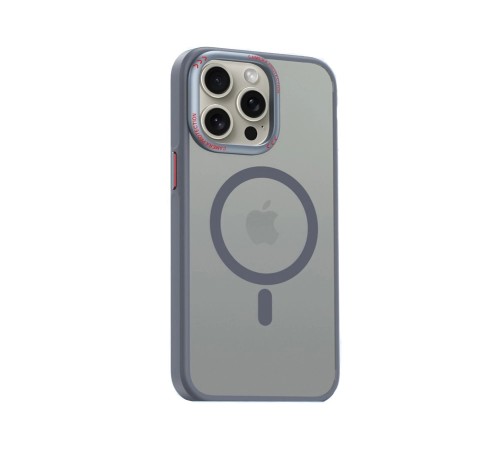 Movenchy iPhone 15 Pro Kılıf Radyant Magsafe Kapak - Titan Gri Movenchy iPhone 15 Pro Kılıf Radyant Magsafe Kapak - Titan Gri