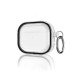 Movenchy Airpods Pro 2 (2.nesil) Shiny Şeffaf Kılıf - Siyah