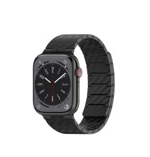Movenchy Watch 45mm Carbon Steel Kordon - Siyah