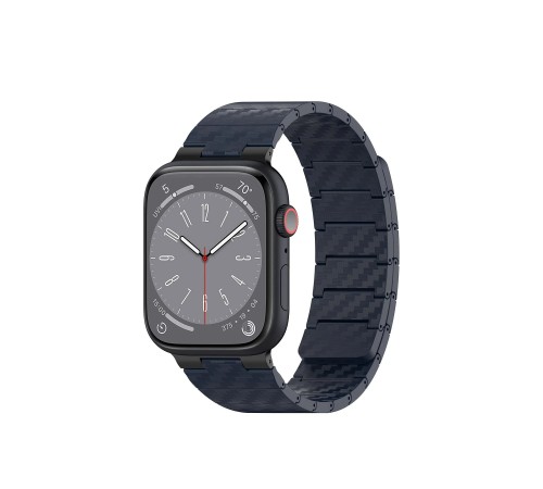 Movenchy Watch 45mm Carbon Steel Kordon - Lacivert Movenchy Watch 45mm Carbon Steel Kordon - Lacivert