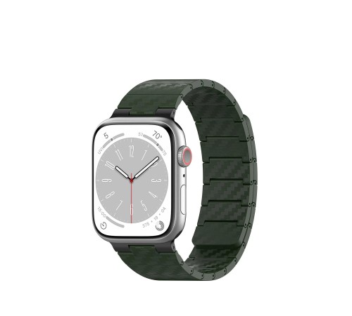 Movenchy Watch 45mm Carbon Steel Kordon - Koyu Yeşil Movenchy Watch 45mm Carbon Steel Kordon - Koyu Yeşil