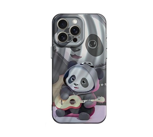 iPhone 13 Pro Kılıf Crew Desenli Kapak - Panda iPhone 13 Pro Kılıf Crew Desenli Kapak - Panda