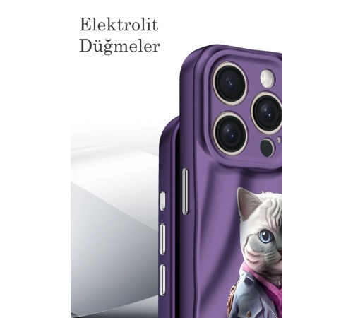 iPhone 15 Kılıf Crew Desenli Kapak - Kapadokya