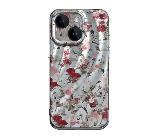 iPhone 15 Kılıf Crew Desenli Kapak - Çiçek iPhone 15 Kılıf Crew Desenli Kapak - Çiçek