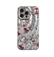 iPhone 15 Pro Kılıf Crew Desenli Kapak - Çiçek