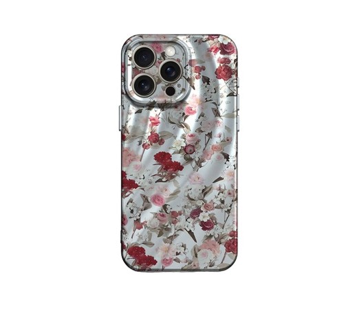 iPhone 15 Pro Kılıf Crew Desenli Kapak - Çiçek iPhone 15 Pro Kılıf Crew Desenli Kapak - Çiçek
