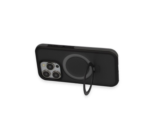 iPhone 15 Pro Zorda Airbag Magsafe Standlı Kapak - Titan Gri iPhone 15 Pro Zorda Airbag Magsafe Standlı Kapak - Titan Gri