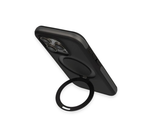 iPhone 15 Pro Zorda Airbag Magsafe Standlı Kapak - Titan Gri iPhone 15 Pro Zorda Airbag Magsafe Standlı Kapak - Titan Gri