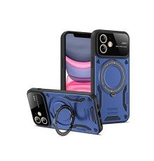 iPhone 11 Kılıf Joy Lens Standlı Kapak - Lacivert