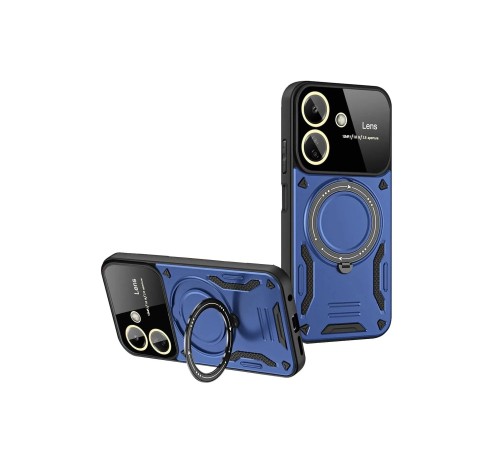 Xiaomi Redmi 13C Kılıf Joy Lens Standlı Kapak - Lacivert