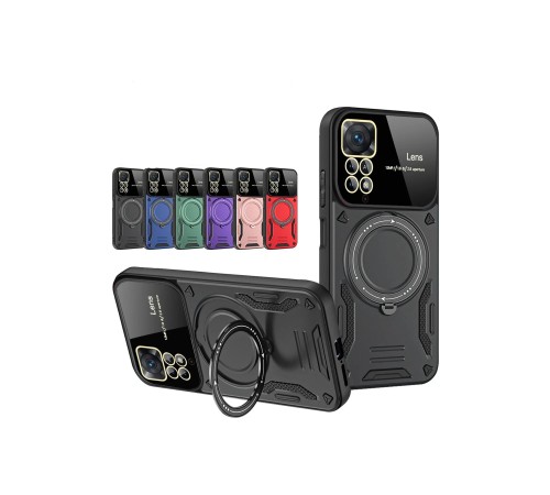 Xiaomi Redmi Note 12 Pro 4G Kılıf Joy Lens Standlı Kapak - Lacivert Xiaomi Redmi Note 12 Pro 4G Kılıf Joy Lens Standlı Kapak - Lacivert