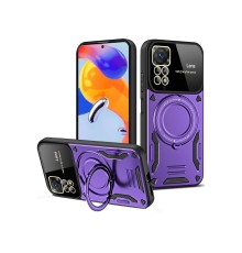 Xiaomi Redmi Note 12 Pro 4G Kılıf Joy Lens Standlı Kapak - Mor