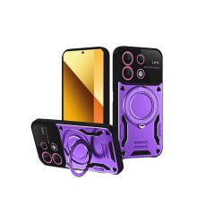 Xiaomi Redmi Note 13 4G Kılıf Joy Lens Standlı Kapak - Mor