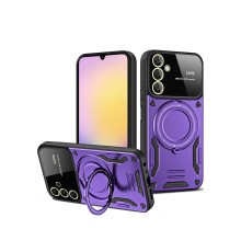 Samsung Galaxy A34 5G Kılıf Joy Lens Standlı Kapak - Mor