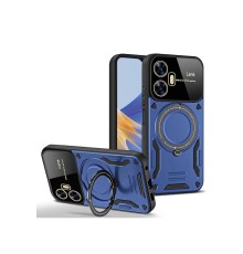 Realme C55 Kılıf Joy Lens Standlı Kapak - Lacivert