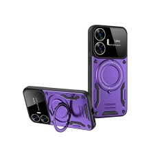 Realme C55 Kılıf Joy Lens Standlı Kapak - Mor