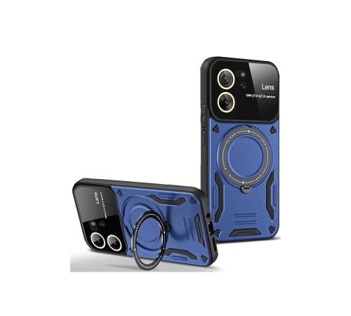 Xiaomi Mi 13T Pro Kılıf Joy Lens Standlı Kapak - Lacivert Xiaomi Mi 13T Pro Kılıf Joy Lens Standlı Kapak - Lacivert