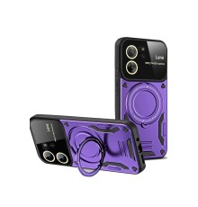 Xiaomi Mi 13T Pro Kılıf Joy Lens Standlı Kapak - Mor
