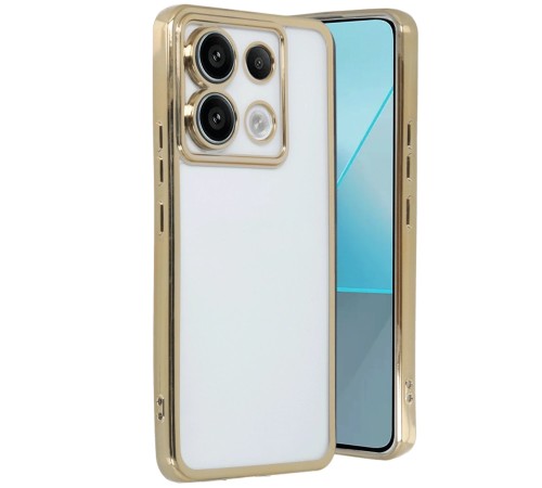 Xiaomi Poco X6 Kılıf Razer Lensli Silikon - Gold Xiaomi Poco X6 Kılıf Razer Lensli Silikon - Gold