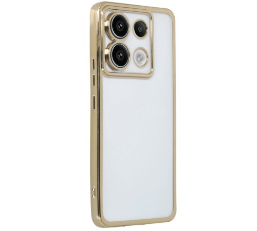 Xiaomi Poco X6 Kılıf Razer Lensli Silikon - Gold Xiaomi Poco X6 Kılıf Razer Lensli Silikon - Gold