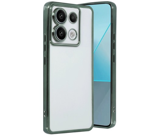 Xiaomi Poco X6 Kılıf Razer Lensli Silikon - Yeşil Xiaomi Poco X6 Kılıf Razer Lensli Silikon - Yeşil