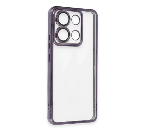 Xiaomi Poco X6 Kılıf Razer Lensli Silikon - Mor Xiaomi Poco X6 Kılıf Razer Lensli Silikon - Mor