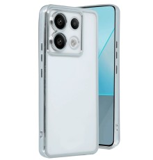 Xiaomi Poco X6 Kılıf Razer Lensli Silikon - Gümüş