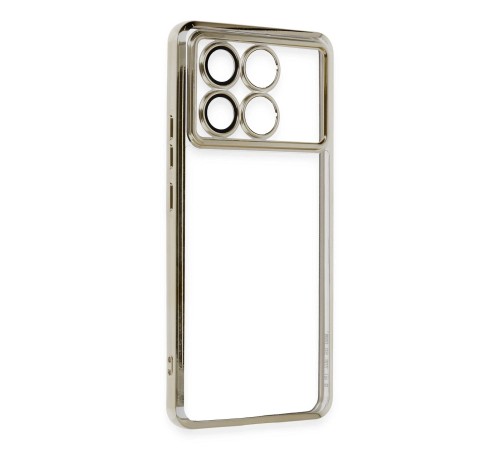 Xiaomi Poco X6 Pro Kılıf Razer Lensli Silikon - Gold Xiaomi Poco X6 Pro Kılıf Razer Lensli Silikon - Gold