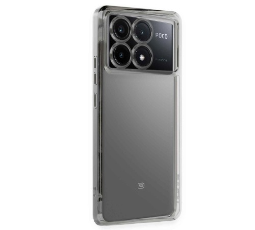 Xiaomi Poco X6 Pro Kılıf Razer Lensli Silikon - Gümüş Xiaomi Poco X6 Pro Kılıf Razer Lensli Silikon - Gümüş