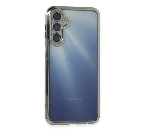Samsung Galaxy A55 5G Kılıf Razer Lensli Silikon - Gümüş