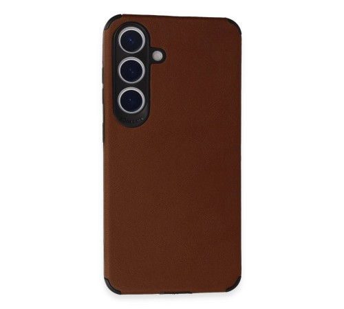 Samsung Galaxy S24 Kılıf Loop Deri Silikon - Kahverengi Samsung Galaxy S24 Kılıf Loop Deri Silikon - Kahverengi
